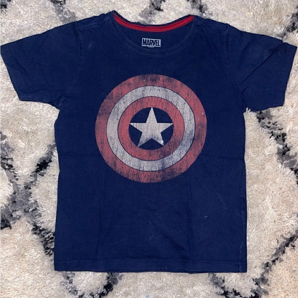 Marvel Captain America t-shirt, youth 9-10, blue
